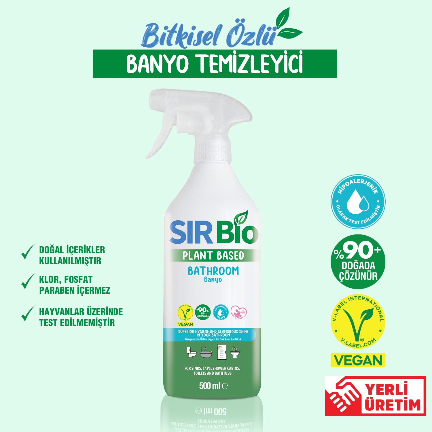 Sır Bio Bitkisel Özlü Banyo Temizleyici 500 ml