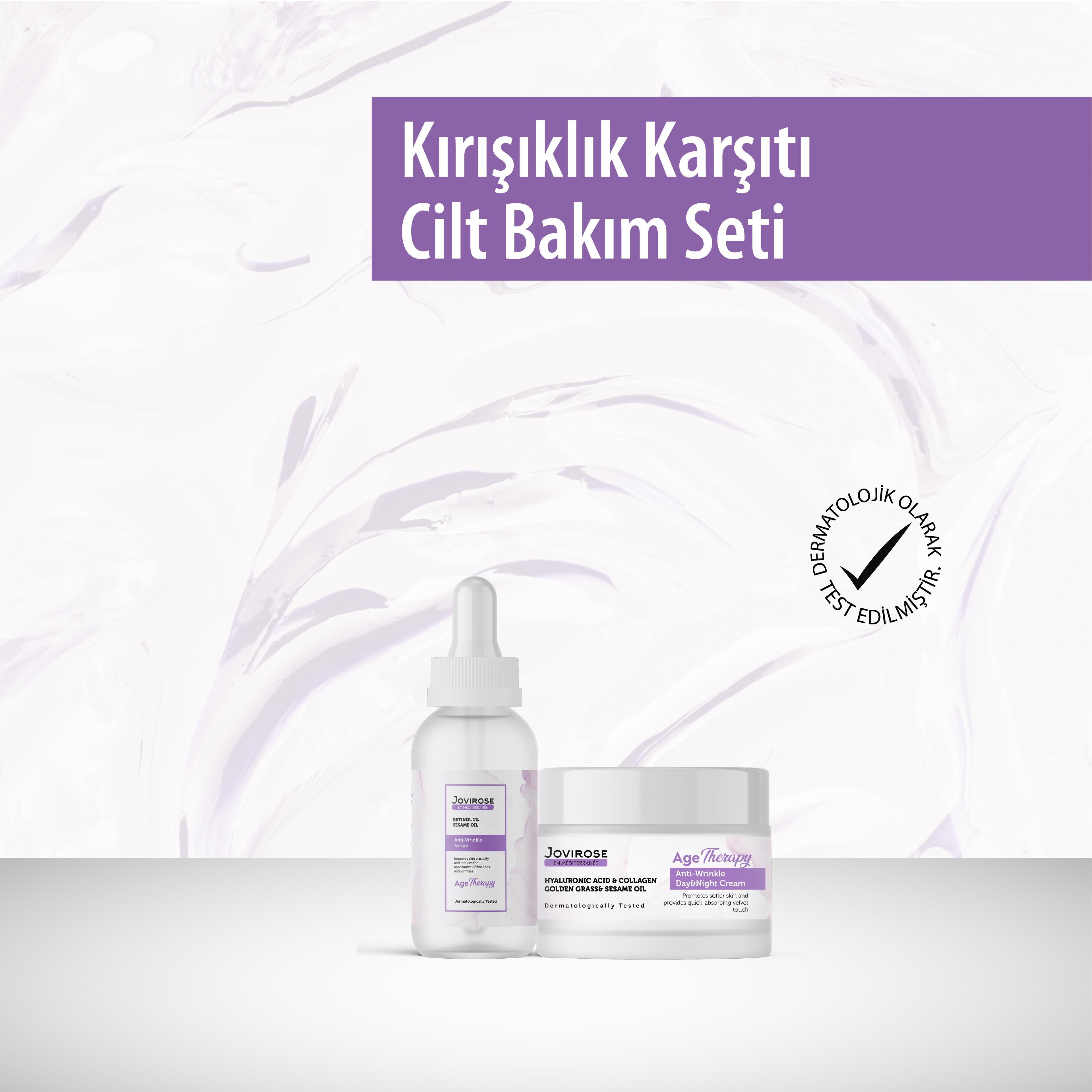 Jovirose Kırışıklık Karşıtı Cilt Bakım Seti 2'li