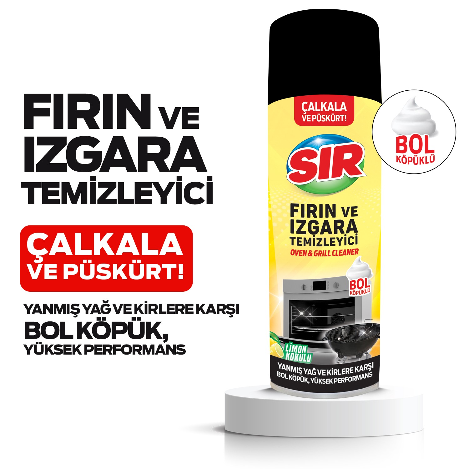 Fırın ve Izgara Temizleyici Köpük 500 ml