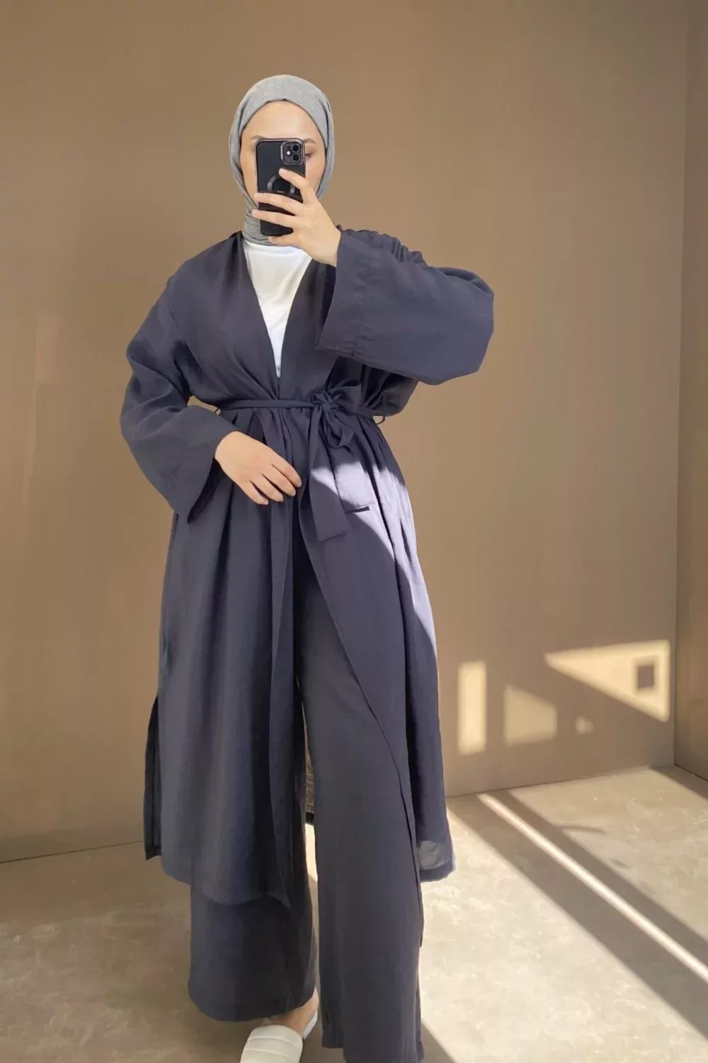 6027 Kimono Takım - Antrasit