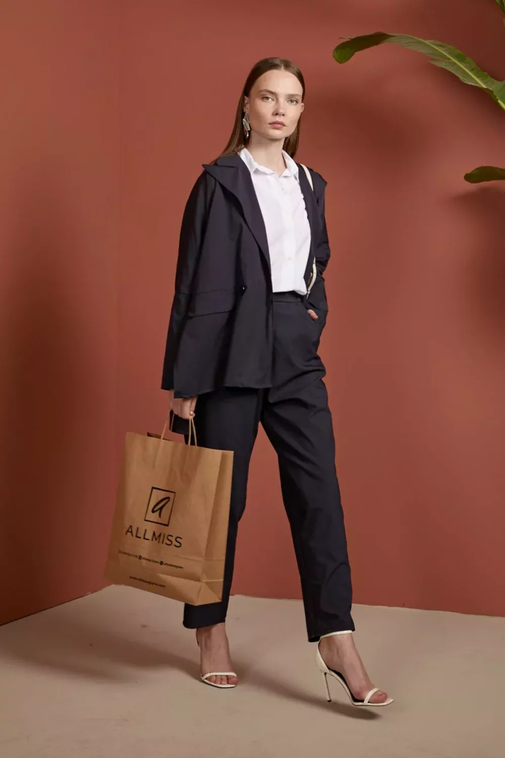 Poliviskon Ceket Takım - Lacivert