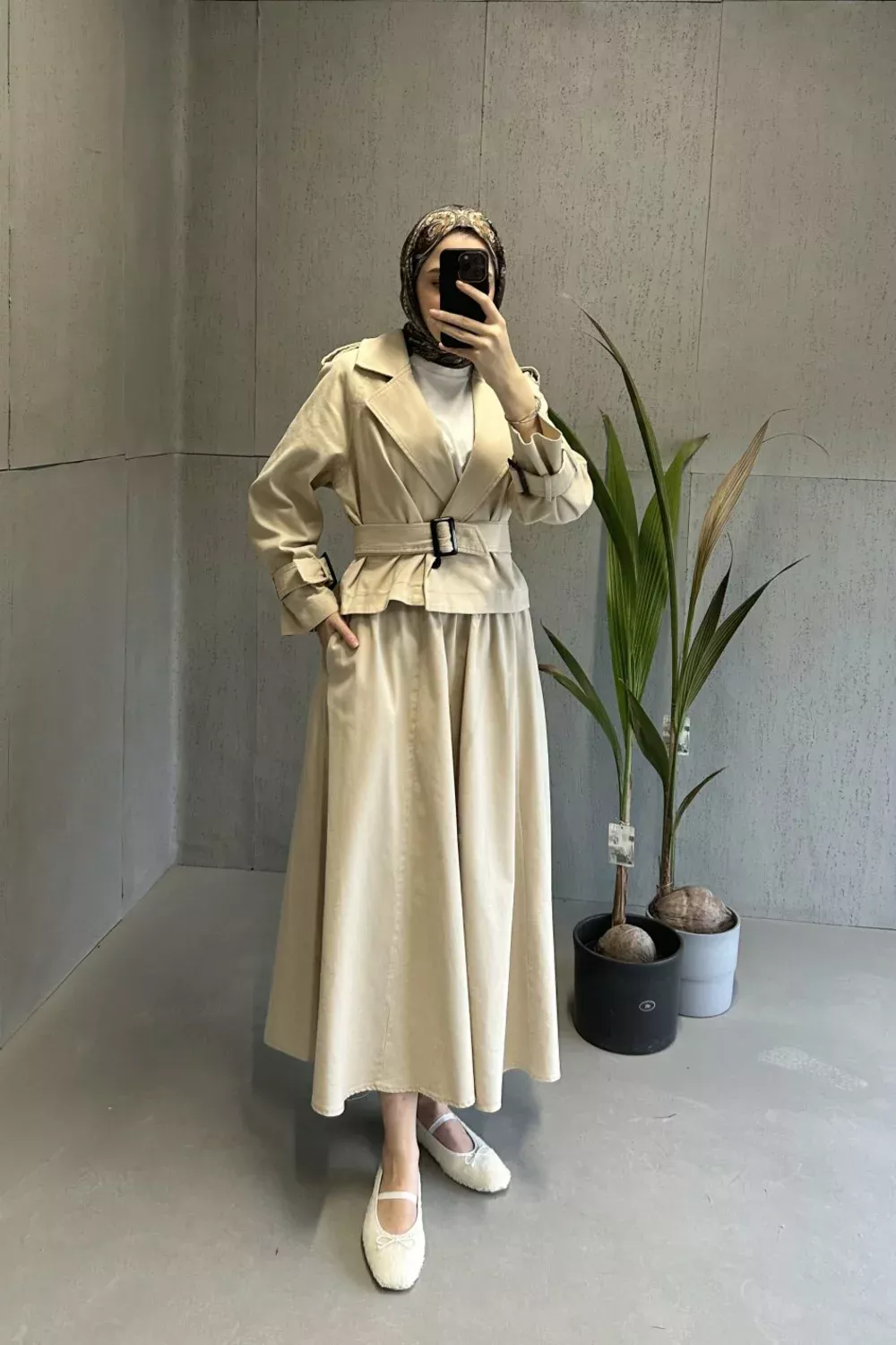 Trenç Etek Takım - Taş