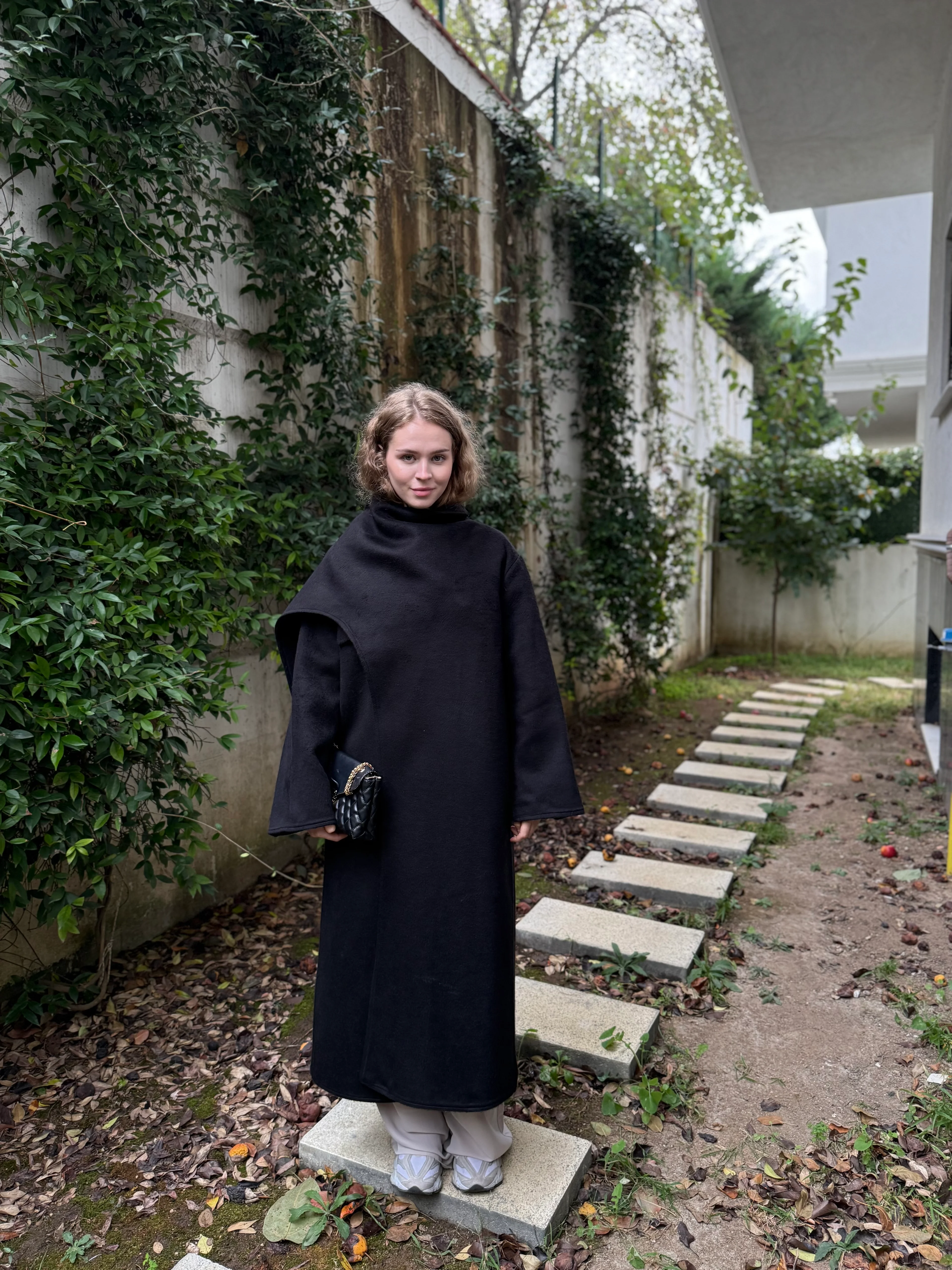 0026 Alpaka atkılı kaban  - Siyah