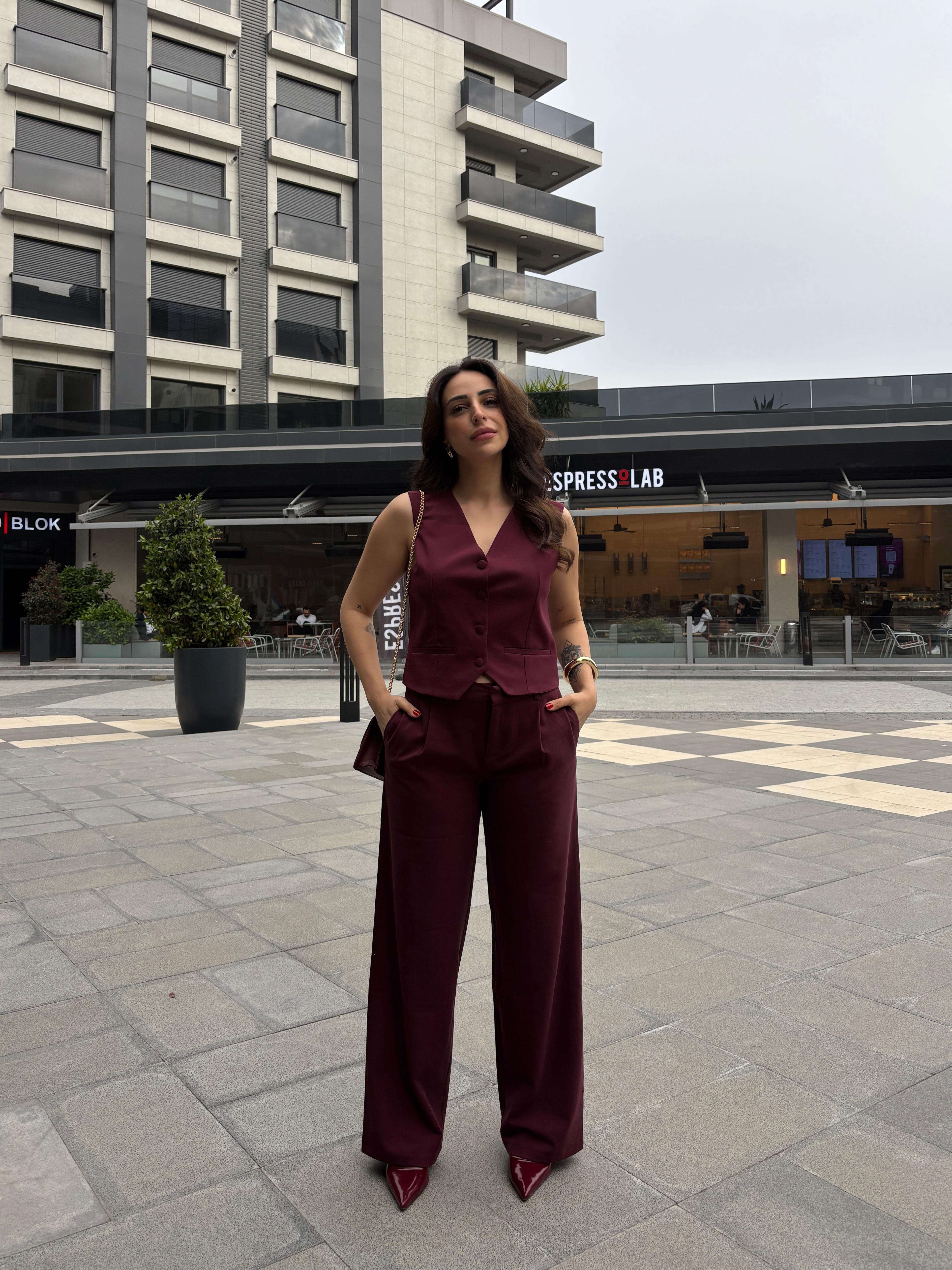 BORDO YELEK PANTOLON TAKIM 
