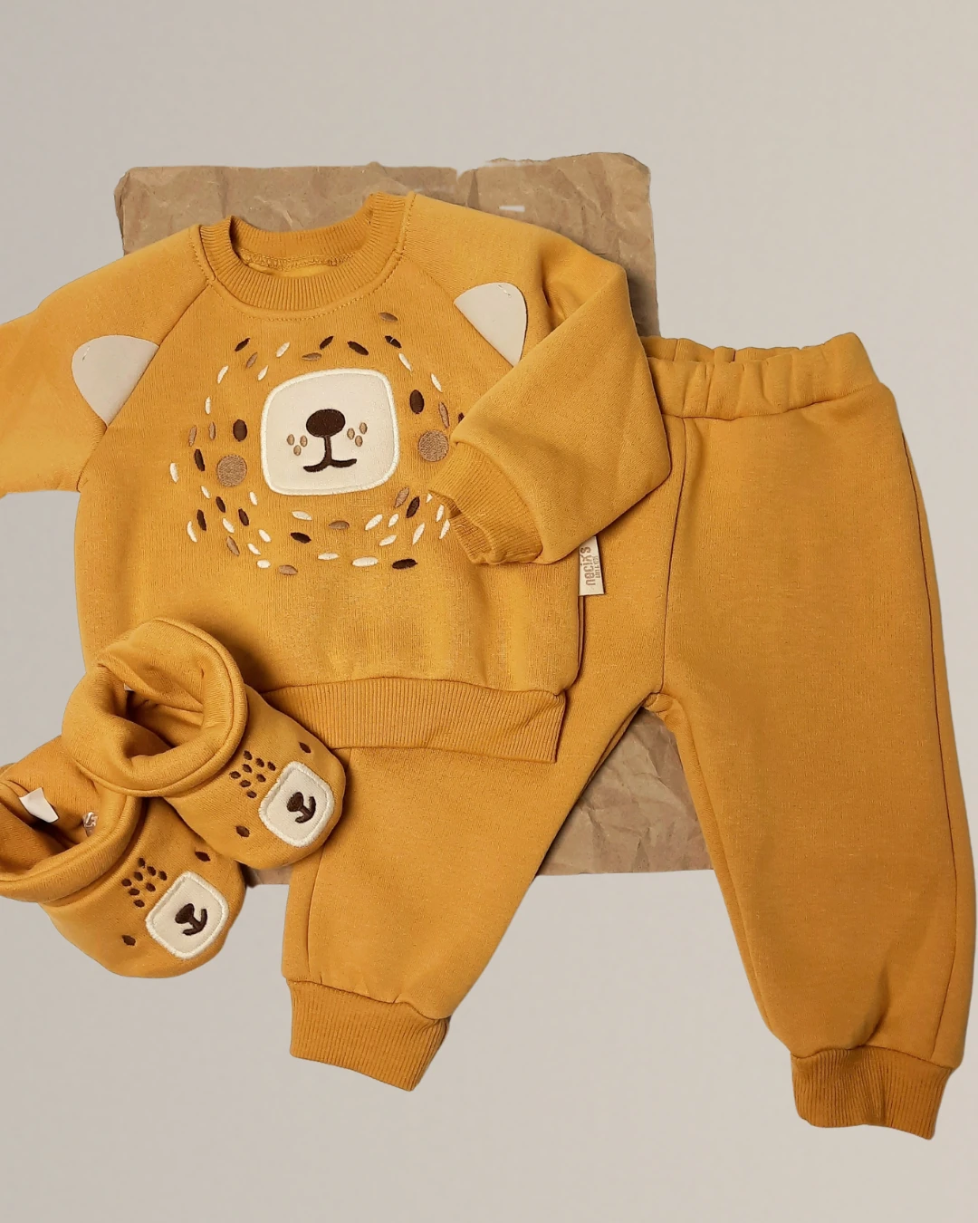 AYI NAKIŞLI PANDUFLU İKİLİ TAKIM