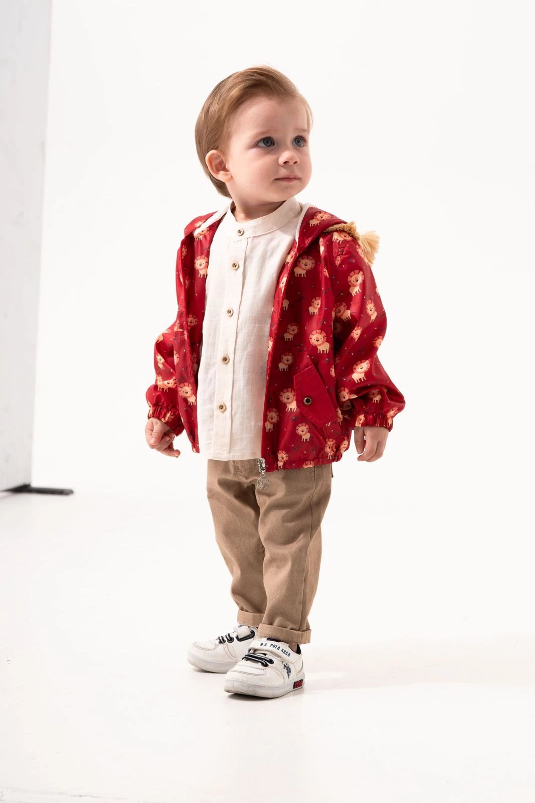 LİON YAĞMURLUK 3'LÜ TAKIM - kırmızı