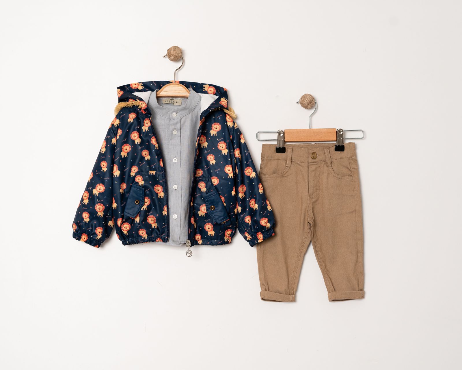 LİON YAĞMURLUK 3'LÜ TAKIM - lacivert