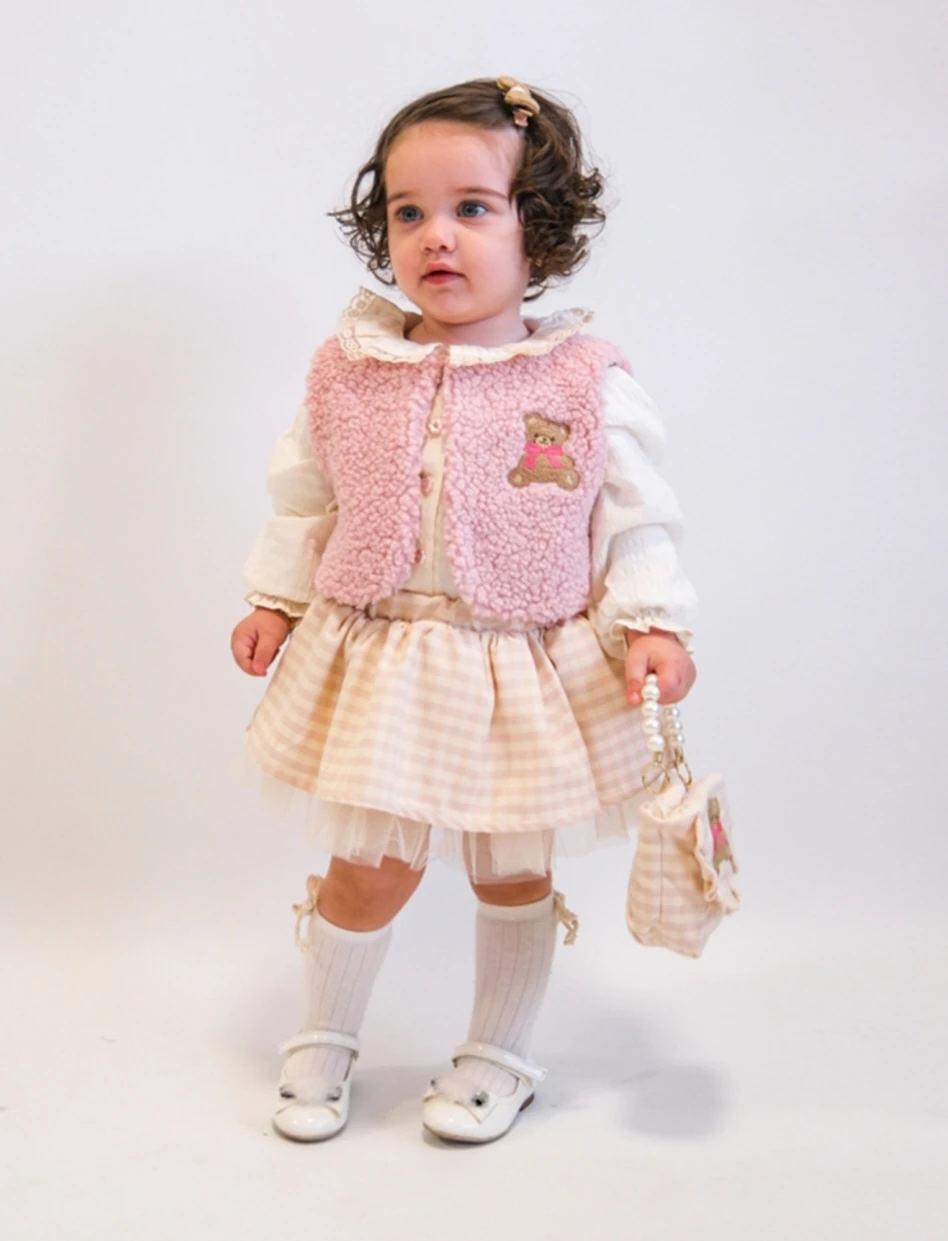 AMELİE 4'LÜ KIZ TAKIM - PEMBE