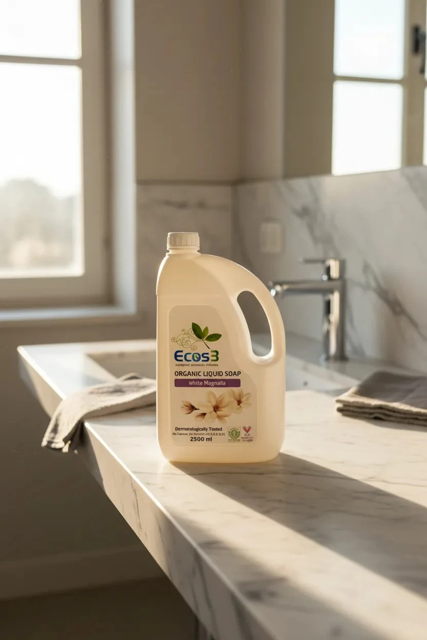 ECOS3 ORGANİK SIVI SABUN BEYAZ MANOLYA (2500 ML)