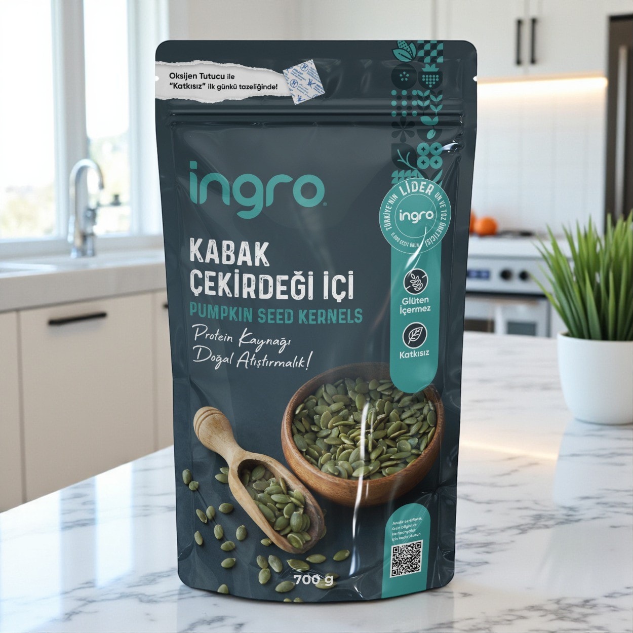 Ingro Glutensiz Kabak Çekirdeği Içi 700 Gr