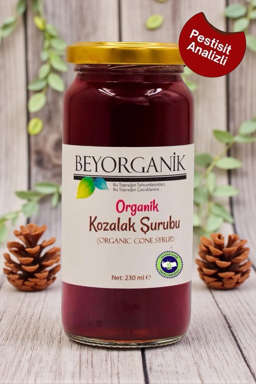 Organik Kozalak Şurubu 230 Gr.