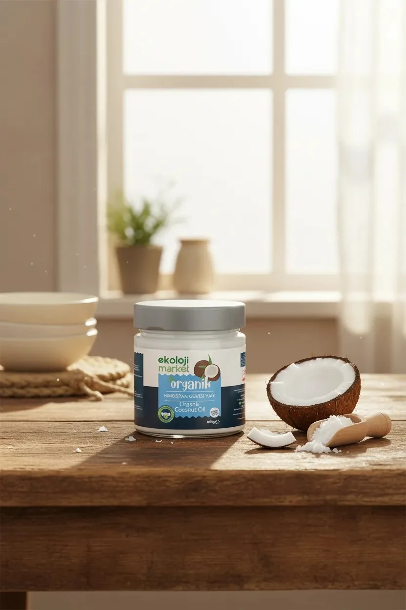 Organik Soğuk Sıkım Hindistan Cevizi Yağı 180 gr