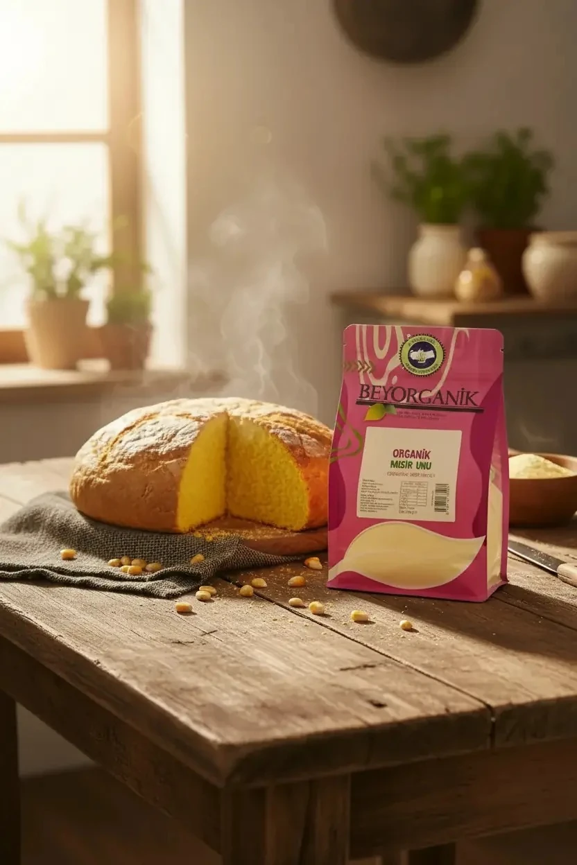 Organik Mısır Unu 500 Gr.