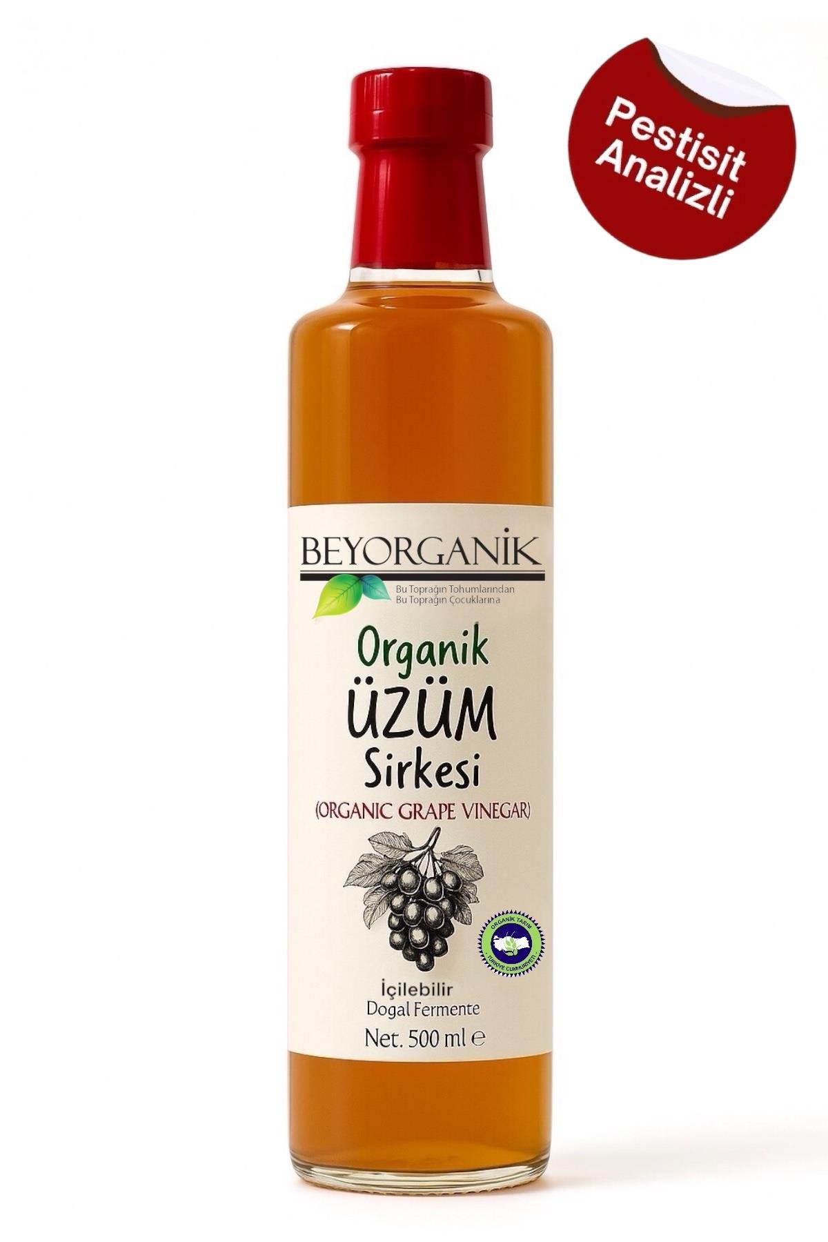 Organik Üzüm Sirkesi 500ml 
