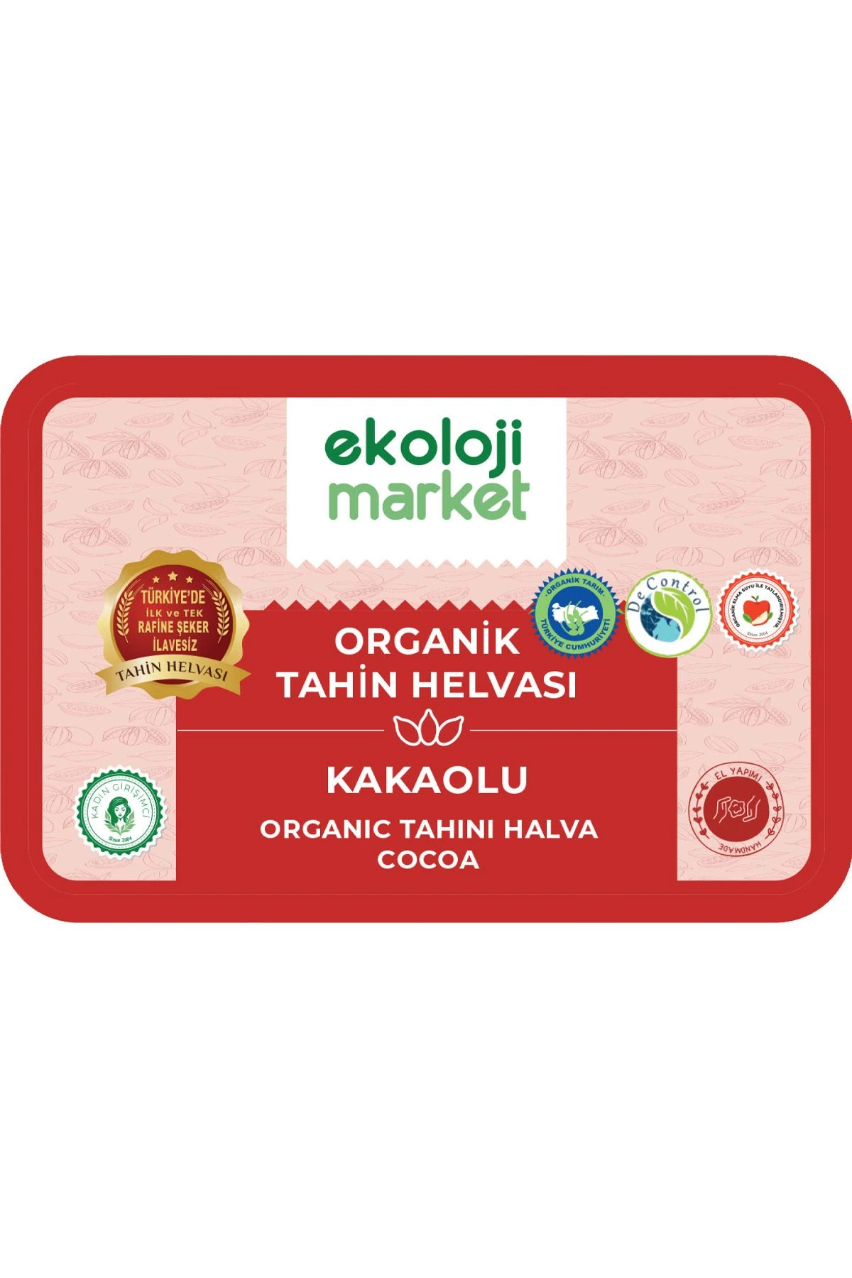 Organik Glutensiz Kakaolu Tahin Helvası 200 Gr