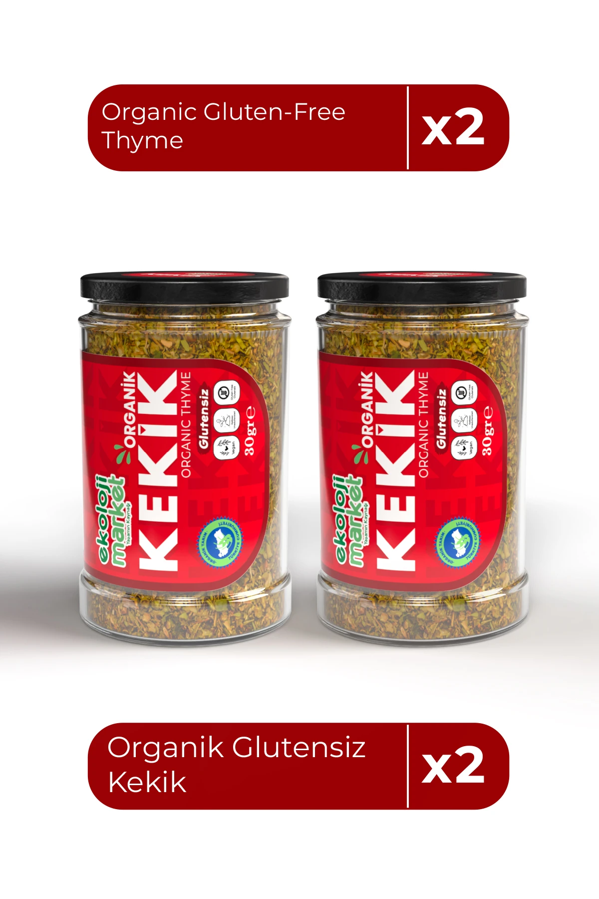 Organik Glutensiz Kekik 30 Gr x 2 Adet