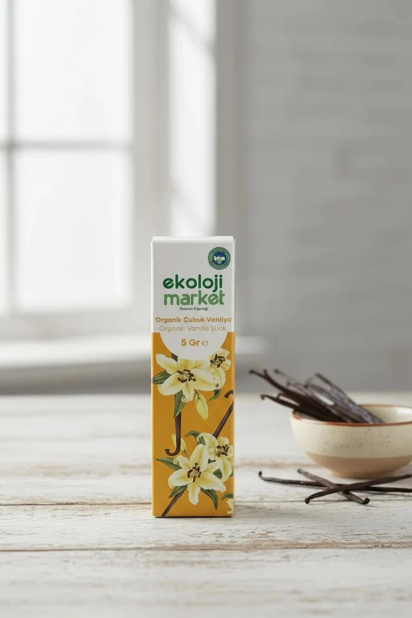 Organik Glutensiz Vanilya Çubuğu 5 gr