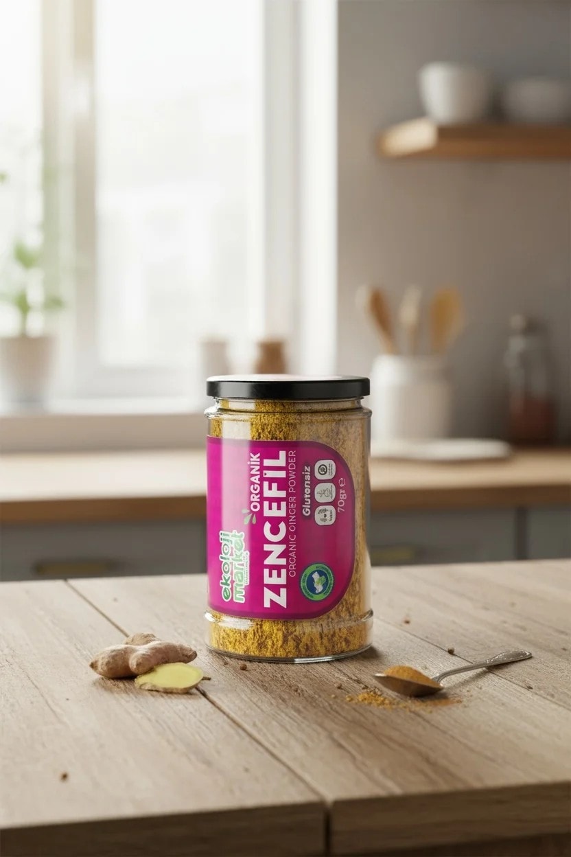 Organik Glutensiz Zencefil 70 gr