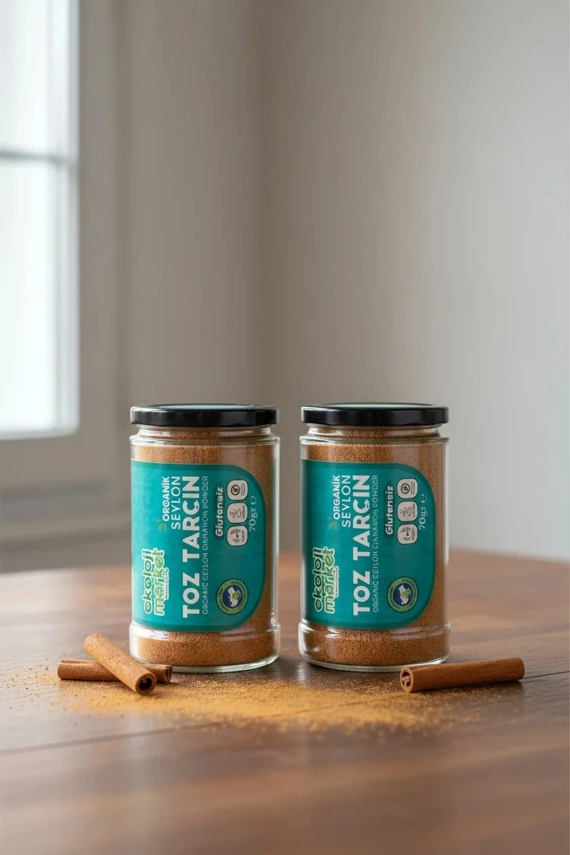 Organik Glutensiz Seylon Toz Tarçın 70 Gr x 2 Adet