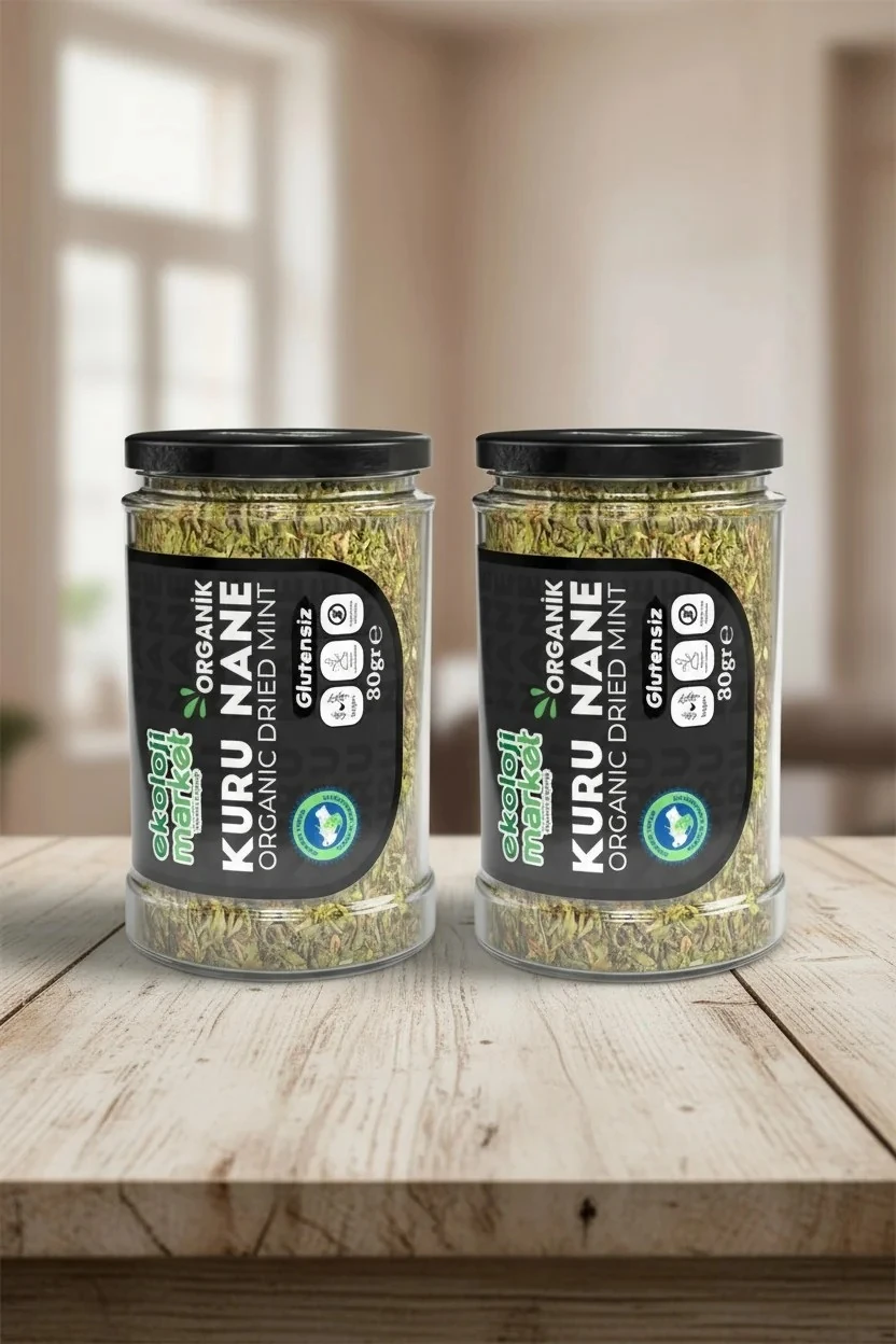 Organik Glutensiz Kuru Nane 30 Gr x 2 Adet