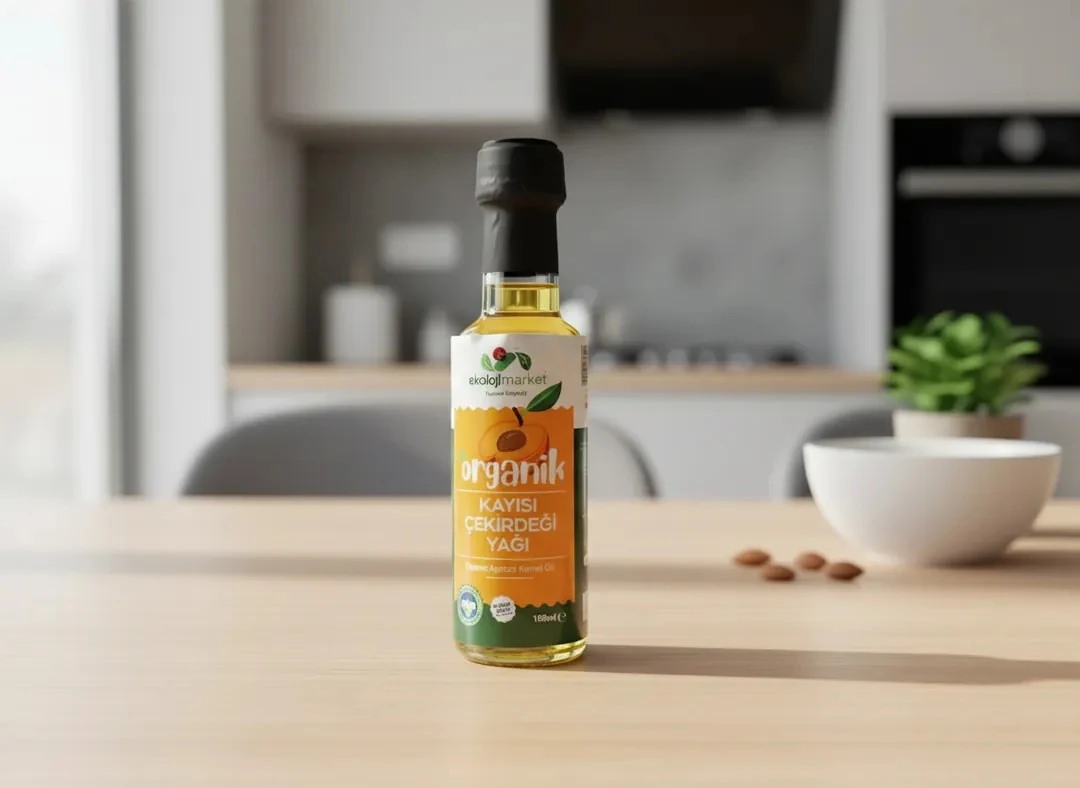 Organik Soğuk Sıkım Kayısı Çekirdeği Yağı 100 ml
