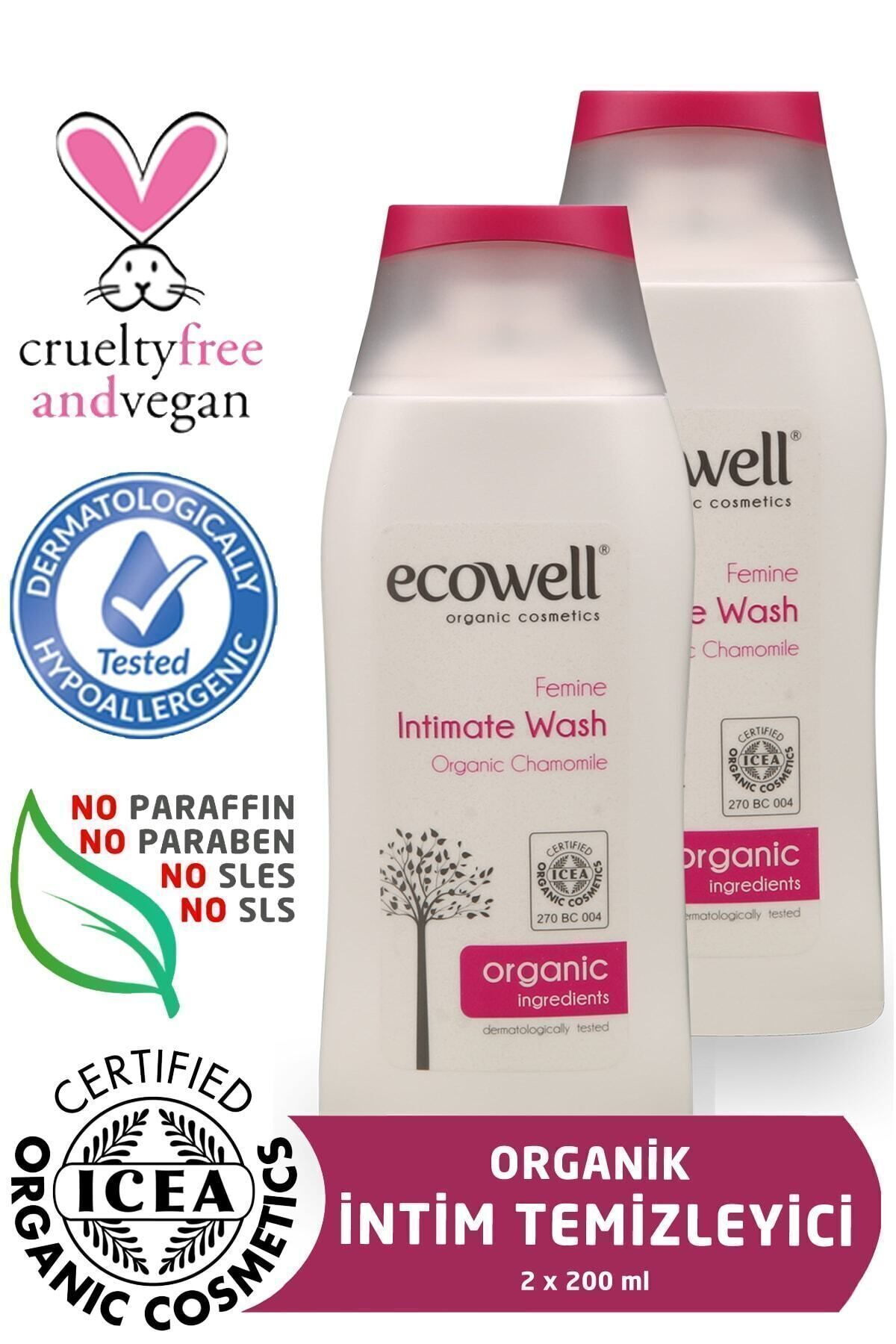 ECOWELL İNTİM TEMİZLEYİCİ (200 ml) x 2 Adet