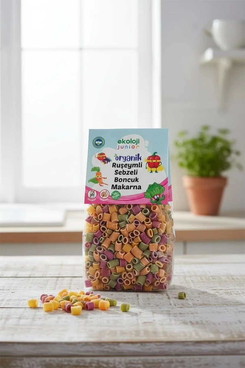 Junior Organik Ruşeymli Sebzeli Boncuk Makarna 250 G