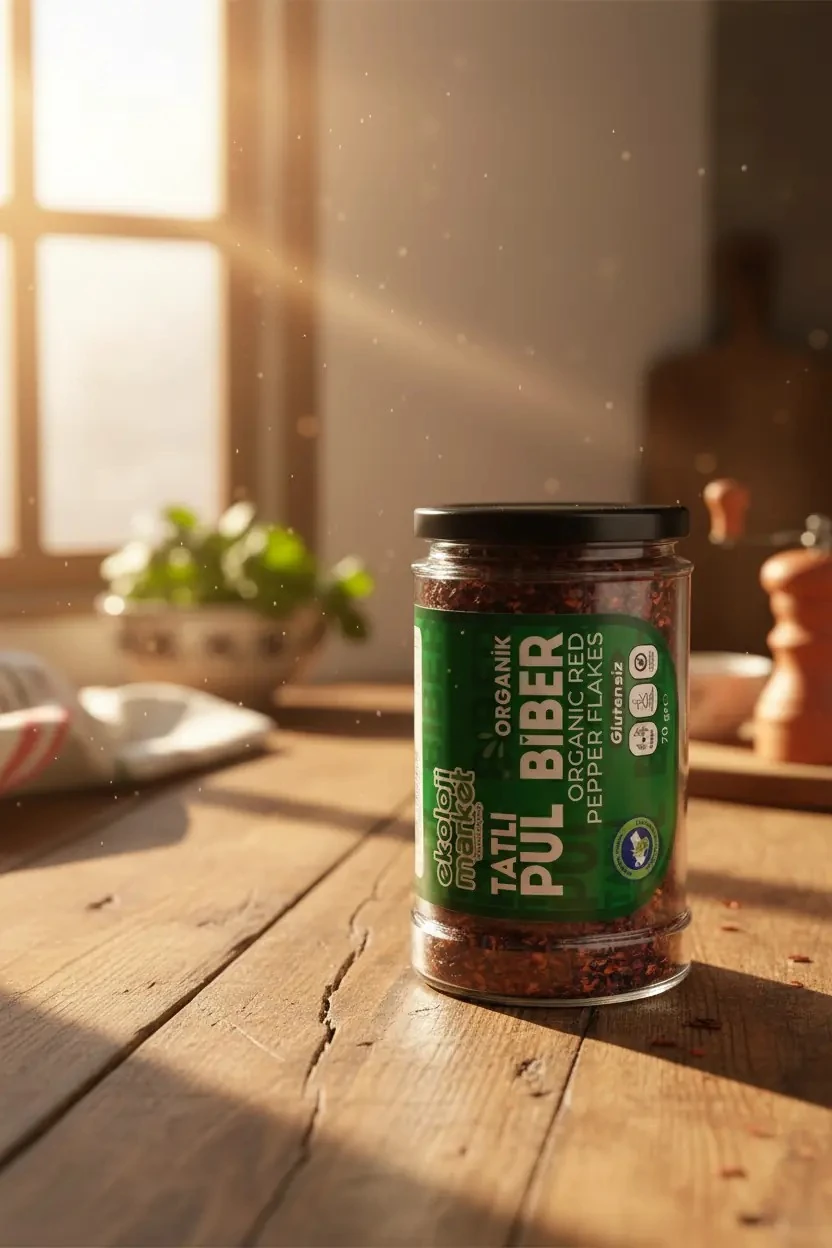 Organik Glutensiz Tatlı Pul Biber 70 gr