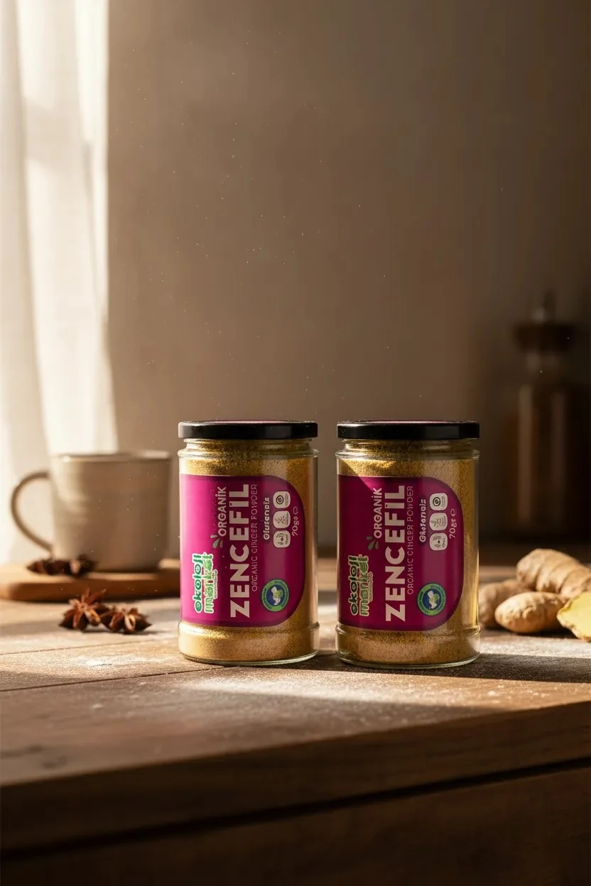 Organik Glutensiz Zencefil 70 Gr x 2 Adet