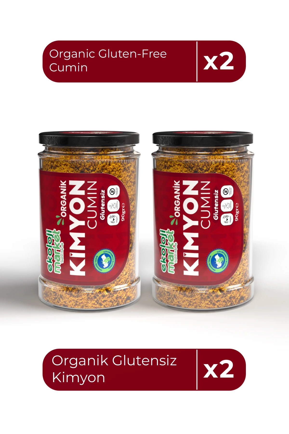 Organik Glutensiz Kimyon 90 Gr x 2 Adet