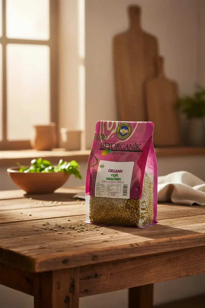Organik Yeşil Mercimek 1000 Gr.