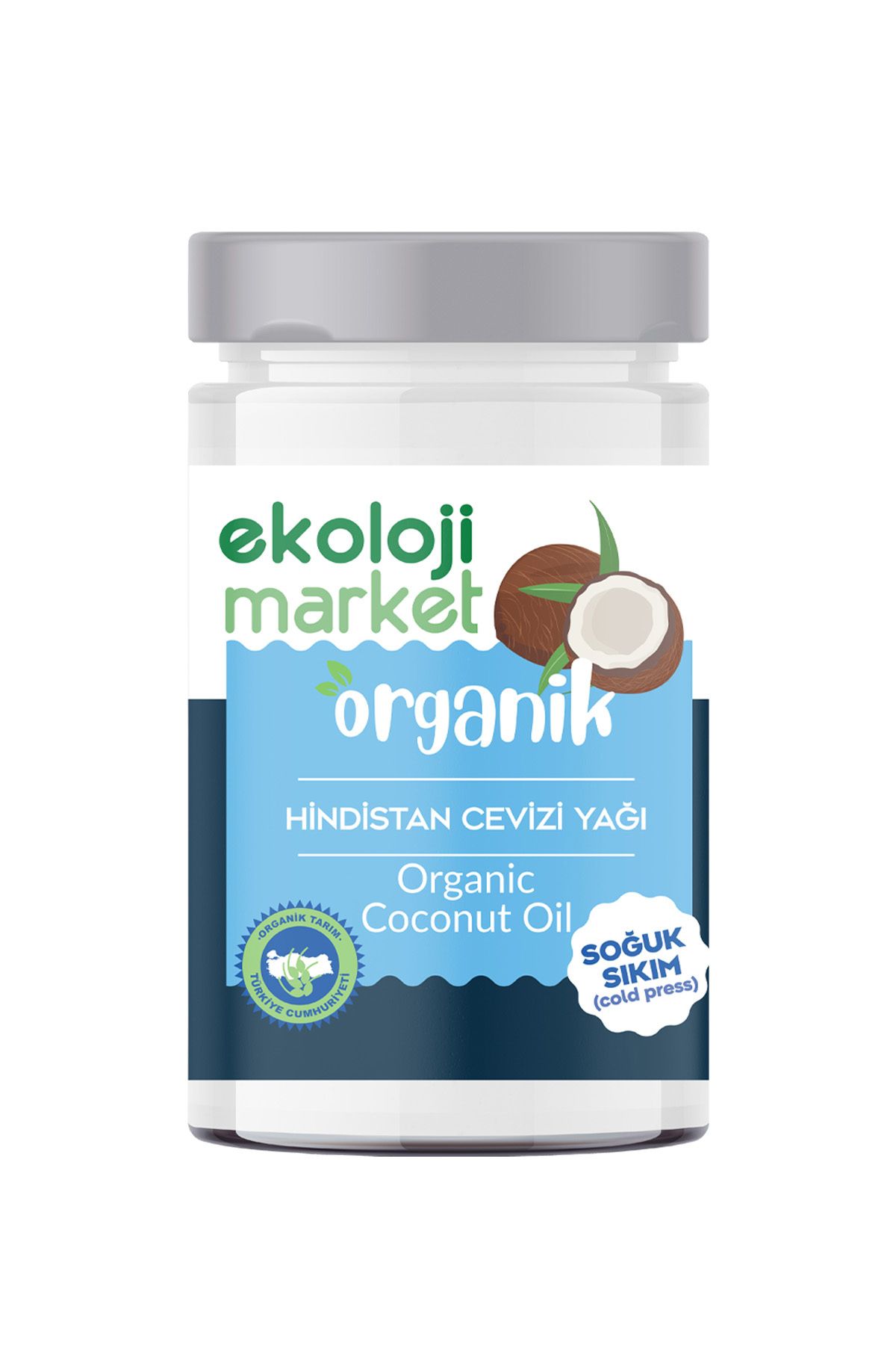 Organik Soğuk Sıkım Hindistan Cevizi Yağı 300 Gr.