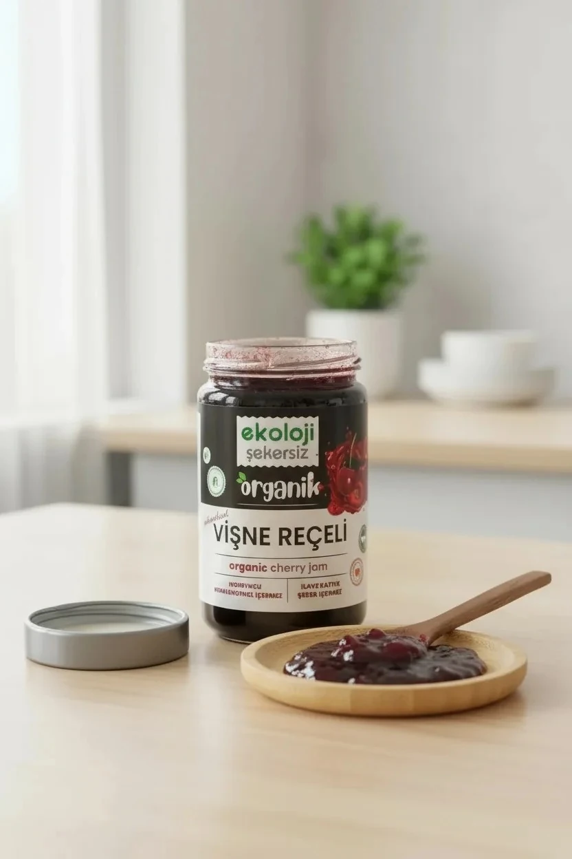 Organik Vişne Reçeli 380 gr