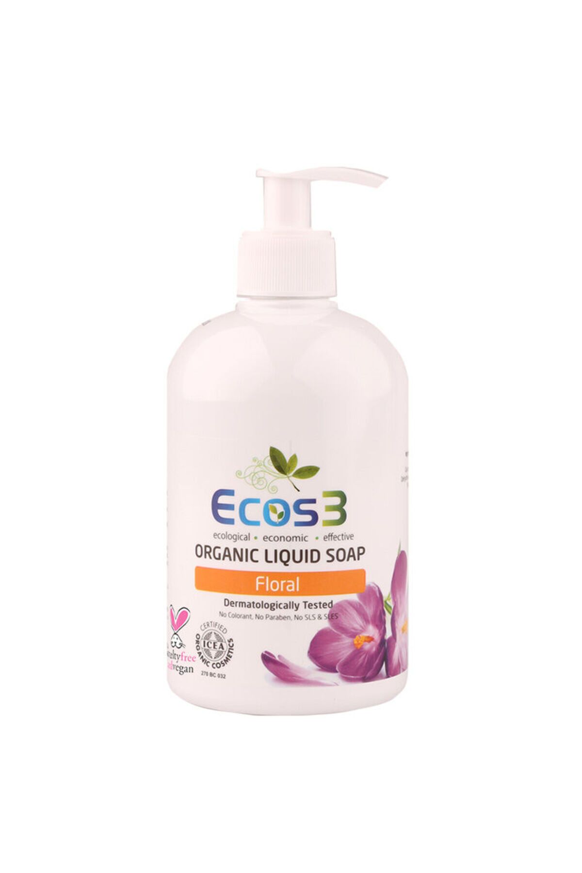 ECOS3 ORGANİK SIVI SABUN FLORAL (500 ML)