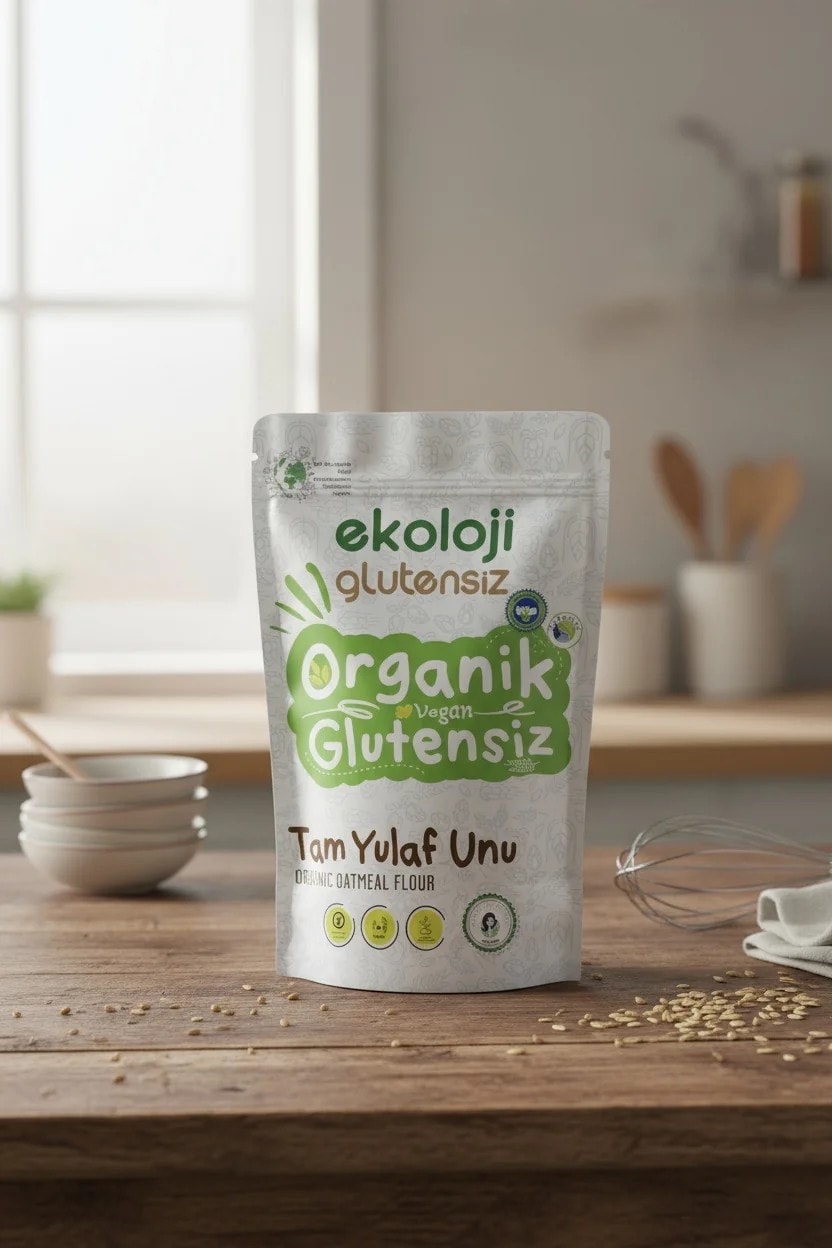 Organik Glutensiz Tam Yulaf Unu 500 gr