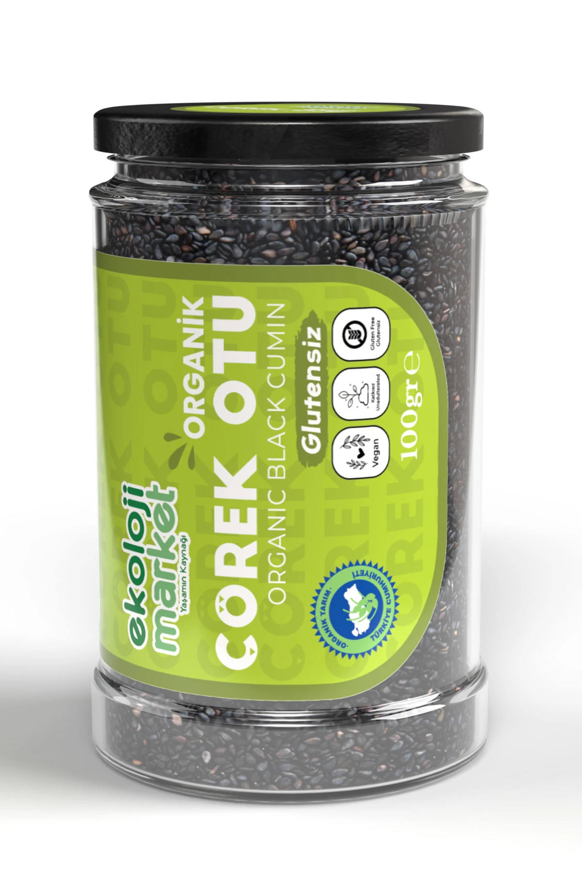 Organik Glutensiz Çörek Otu 100 Gr x 3 Adet