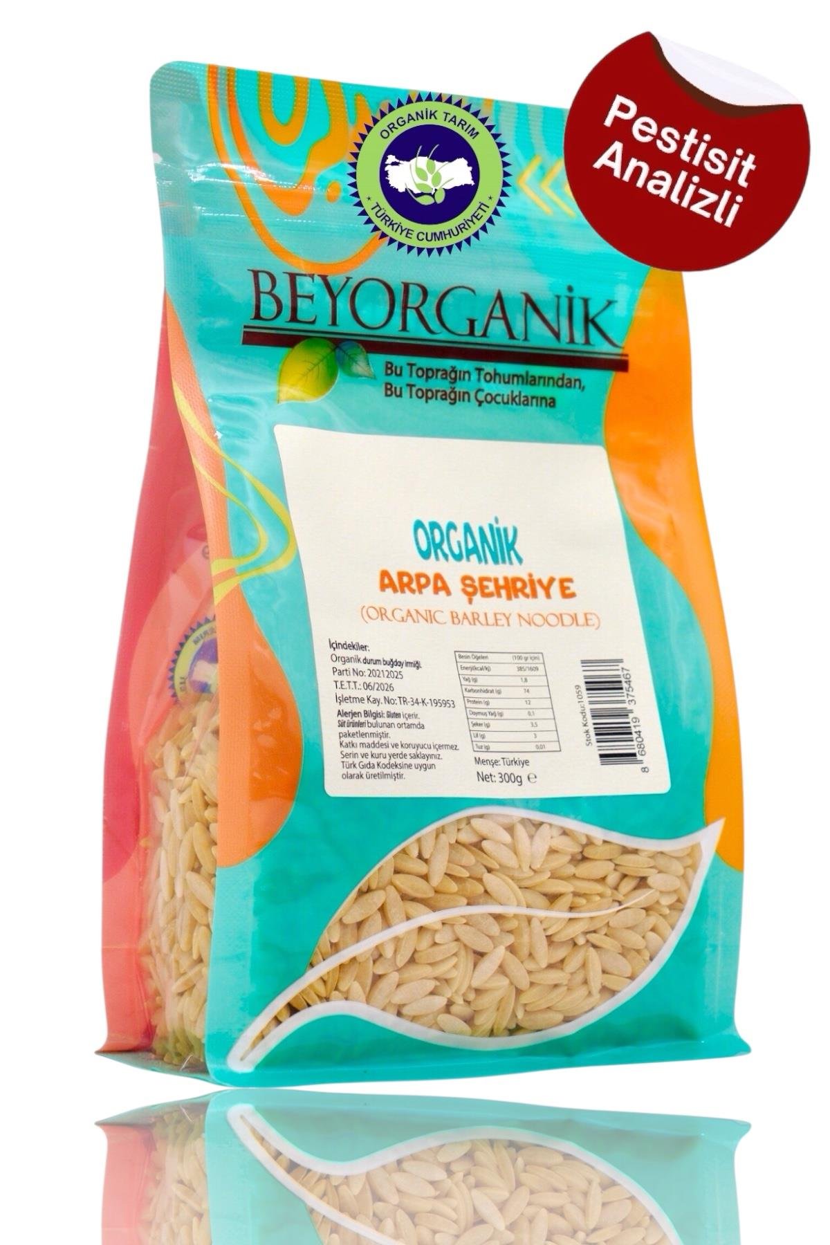 Organik Arpa şehriye 300 Gr.