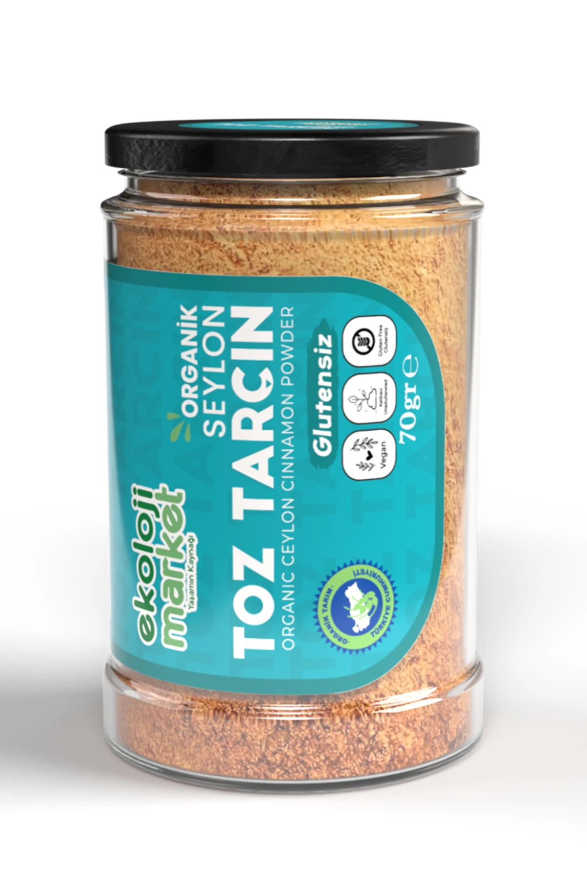 Organik Glutensiz Seylon Toz Tarçın 70 Gr x 3 Adet