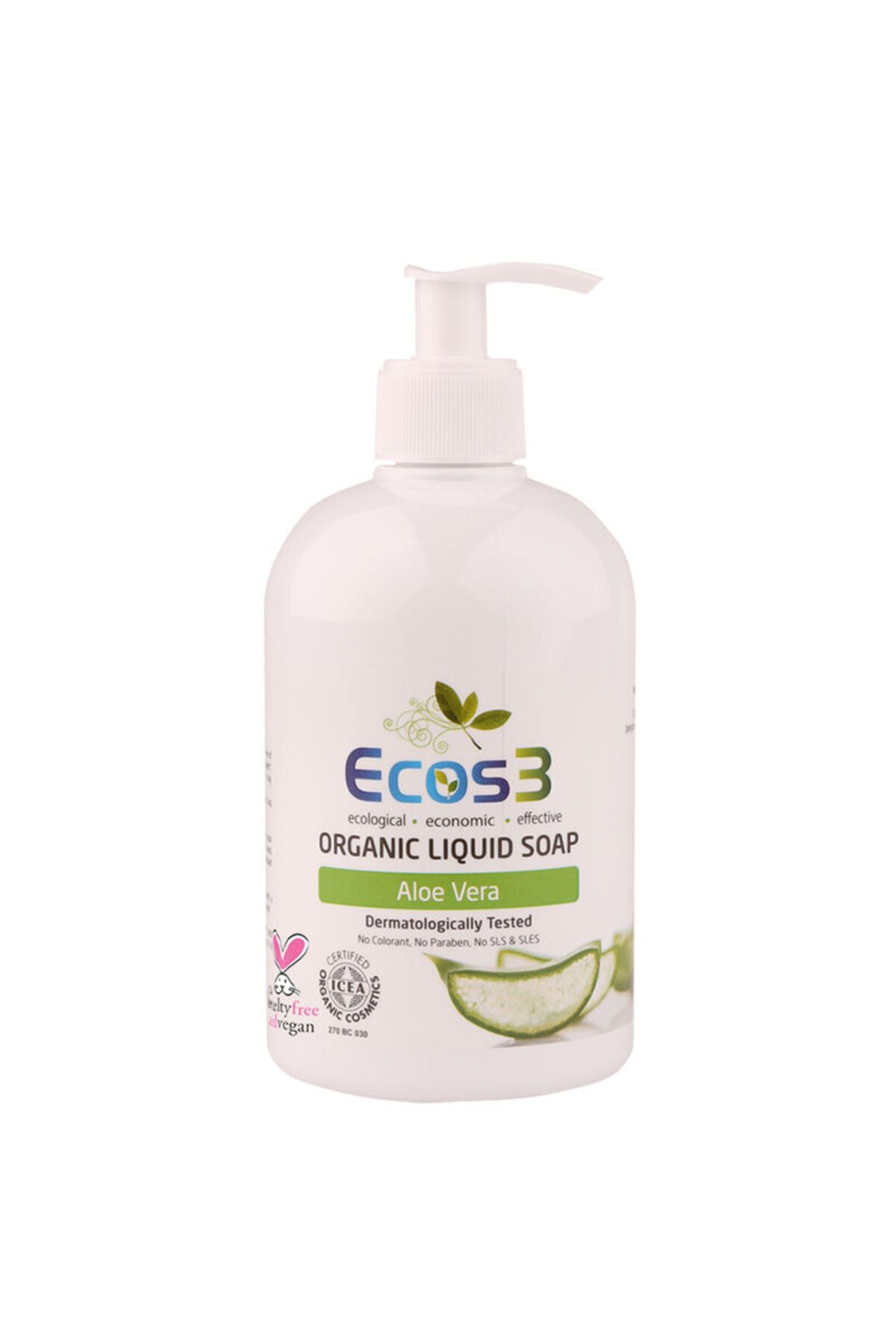 ECOS3 ORGANİK SIVI SABUN ALOEVERA (500 ML)