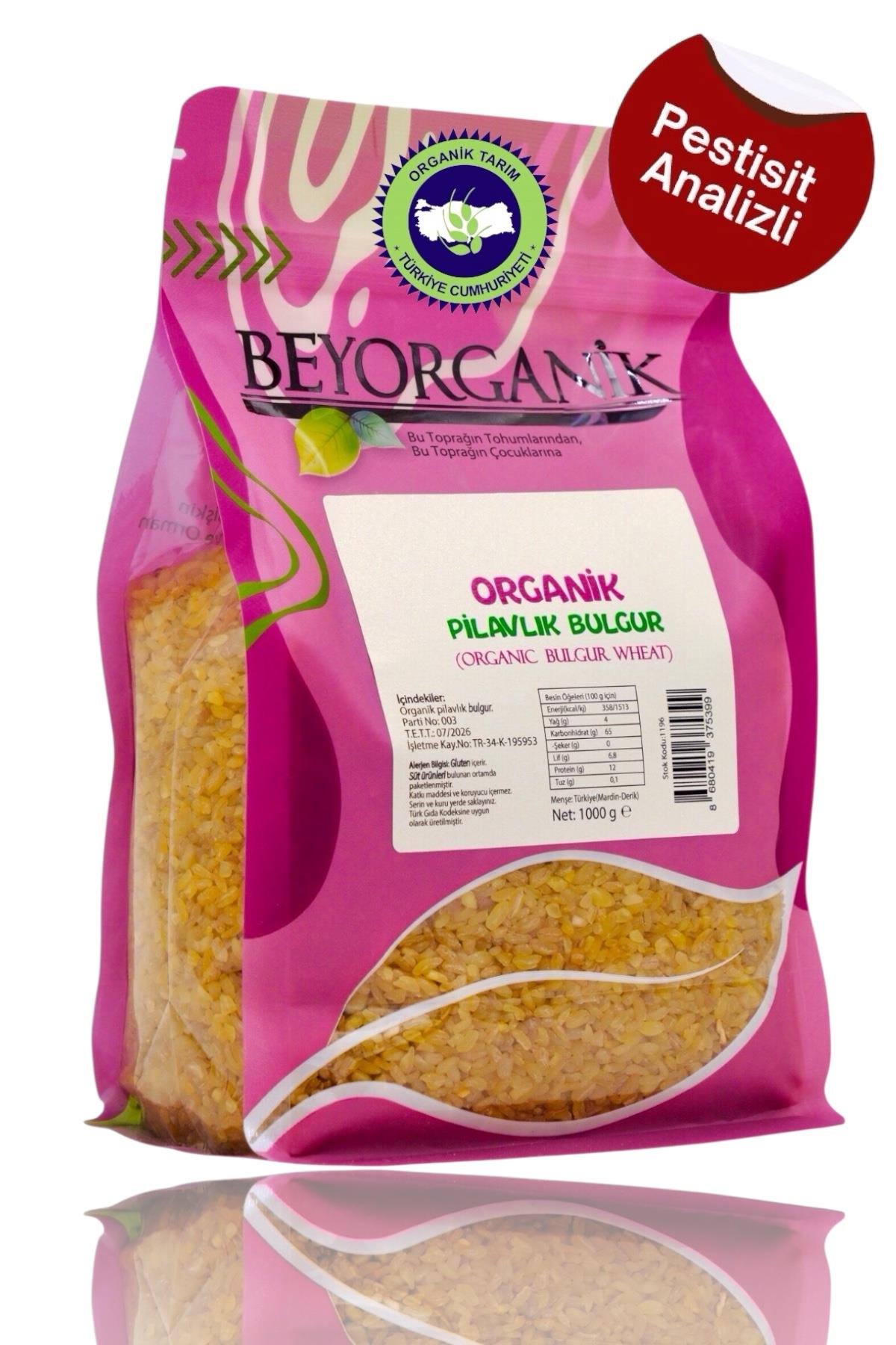 Organik Pilavlık Bulgur 1000 Gr.