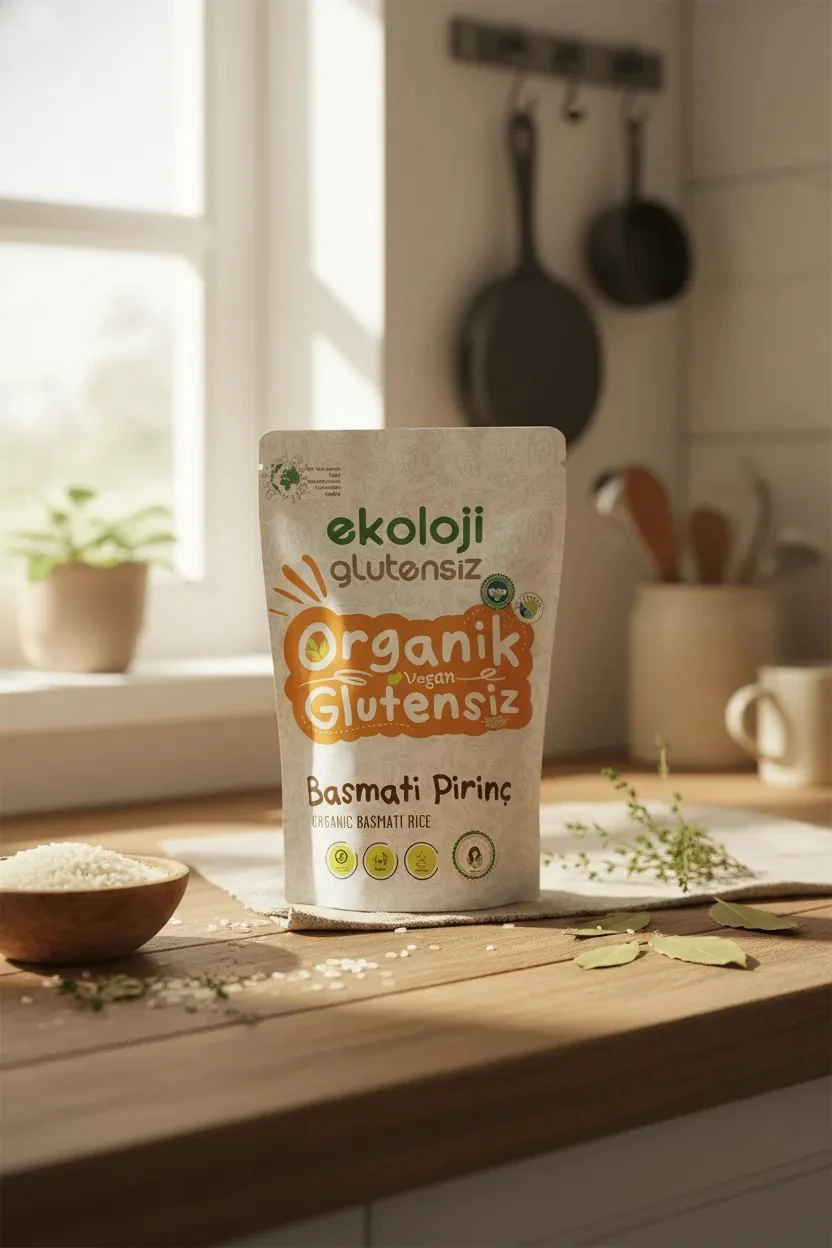 Organik Glutensiz Basmati Pirinç 500 gr