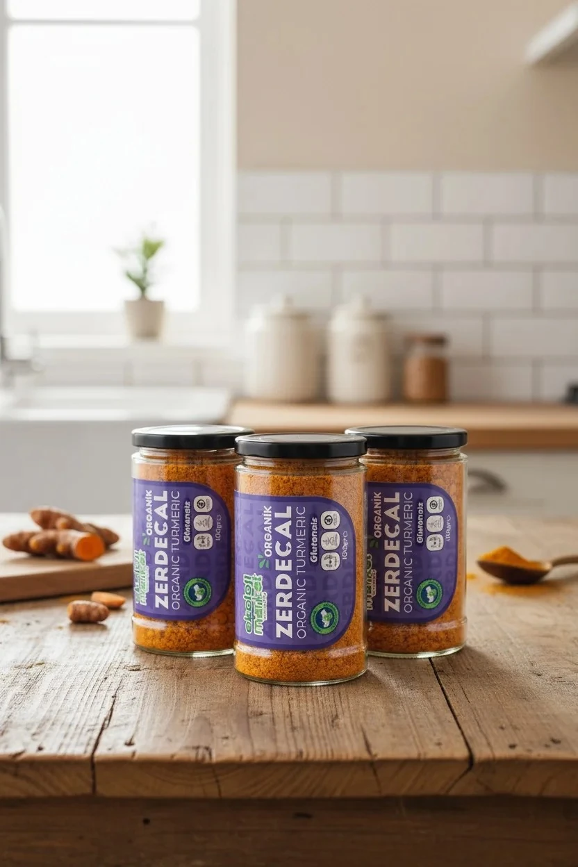 Organik Glutensiz Zerdeçal 100 Gr x 3 Adet