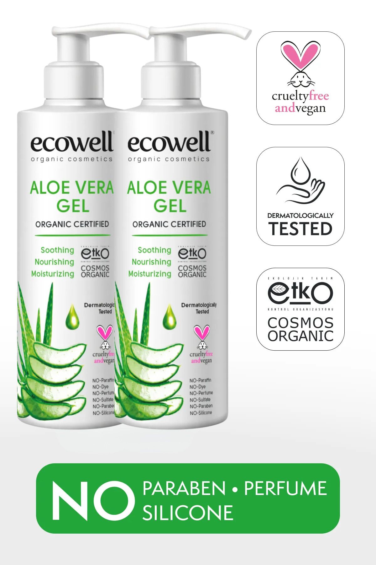ECOWELL ALOE VERA JEL (200 ml) x 2 Adet