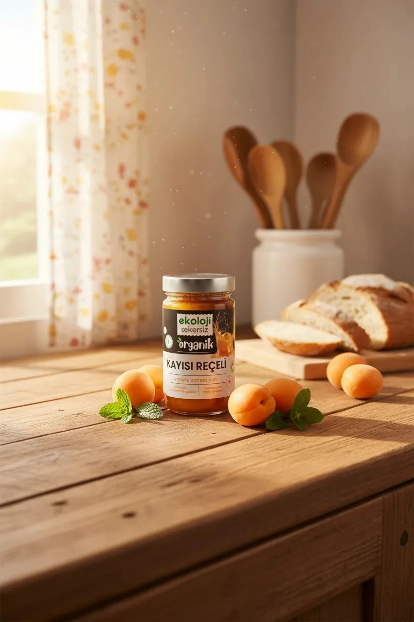 Organik  Kayısı Reçeli 380 gr