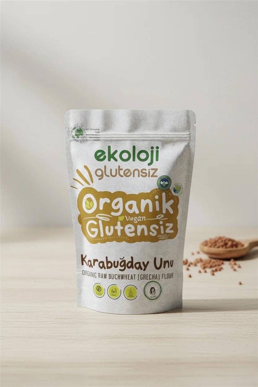 Organik Glutensiz Çiğ Karabuğday Unu 500 gr