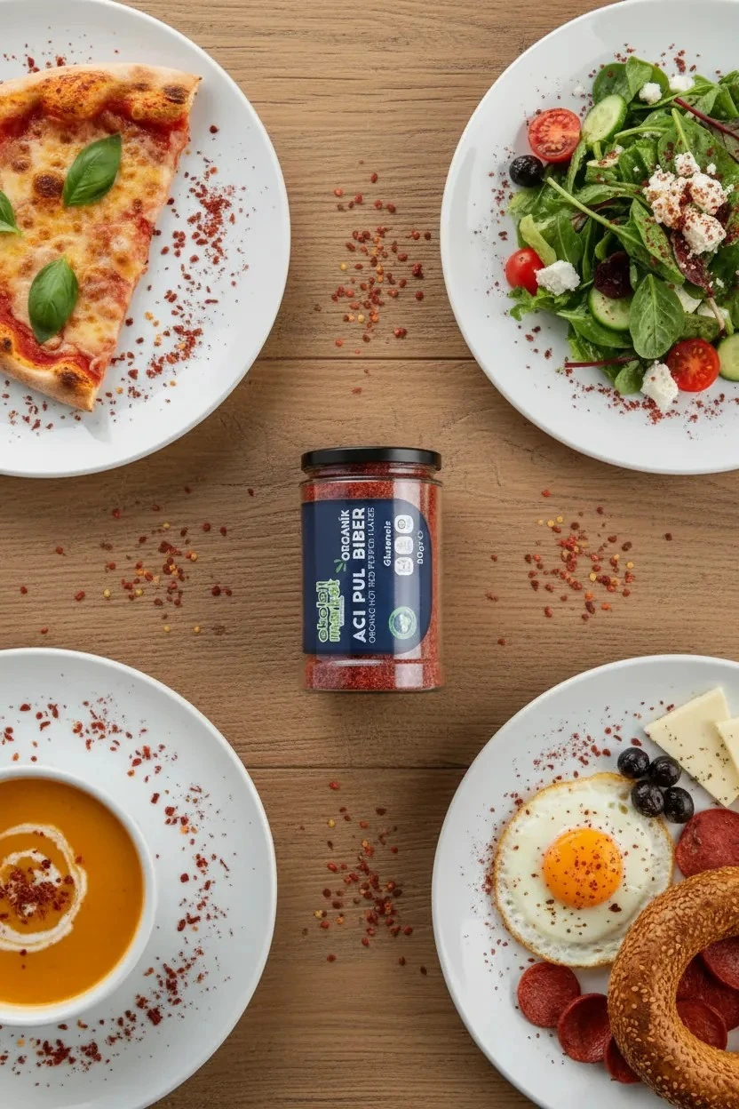 Organik Glutensiz Acı Pul Biber 80 gr