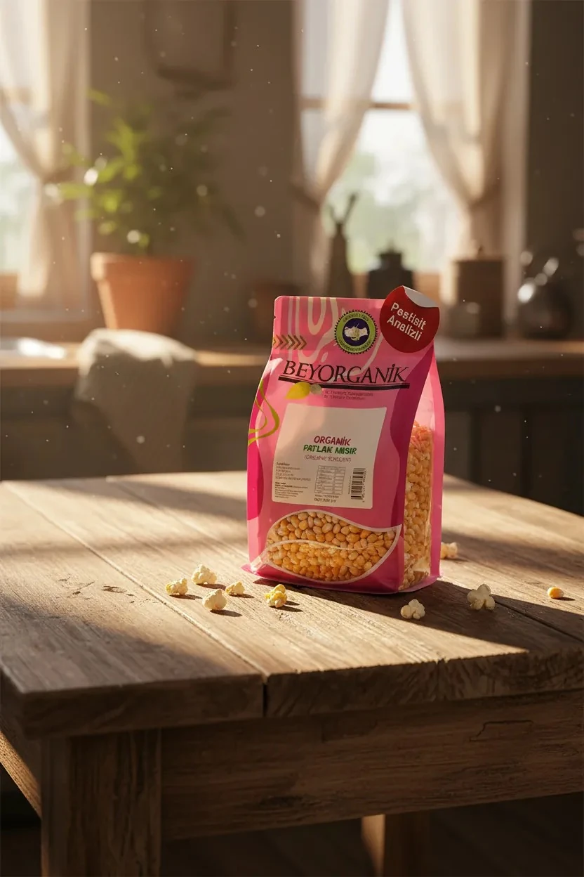 Organik Patlak Mısır 1000 Gr.