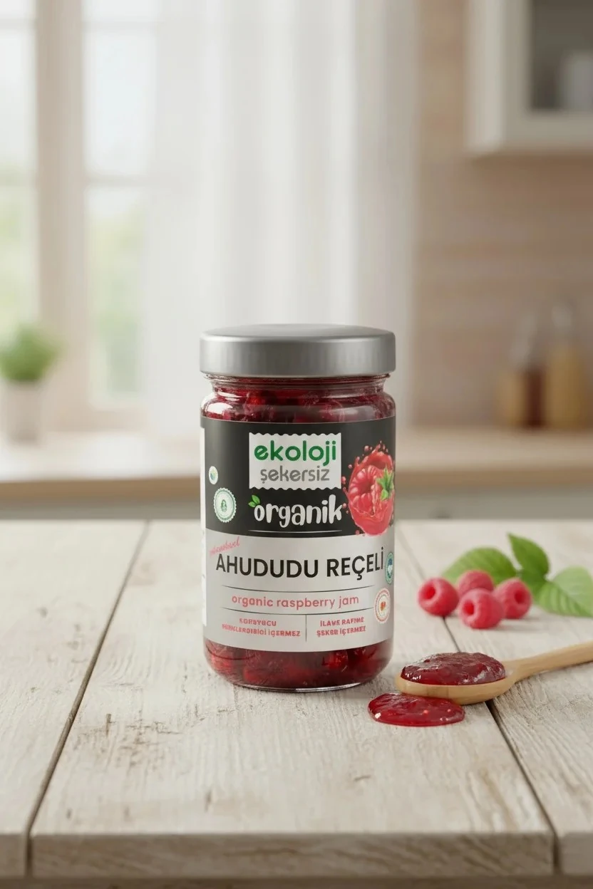 Organik  Ahududu Reçeli 380 gr