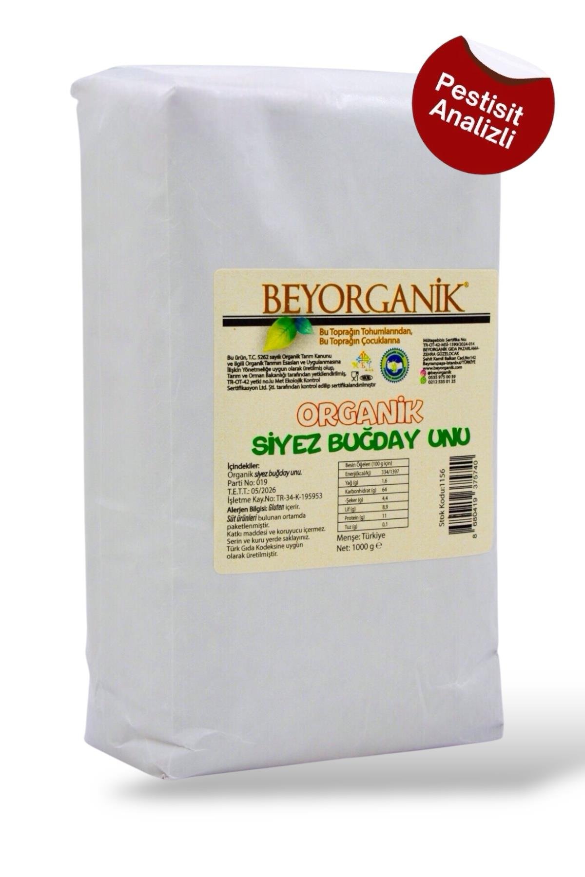 Organik Siyez Unu 1000 Gr.