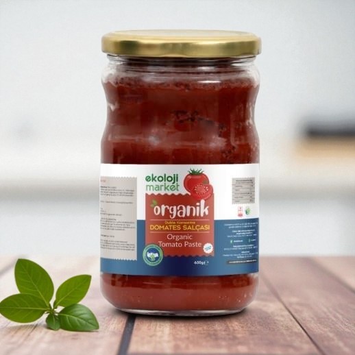 Organik  Domates Salçası Tuzsuz 650 gr